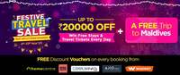 Goibibo Festival Travel Sale -  Up to 20000 Off + A Free Trip to Maldives
