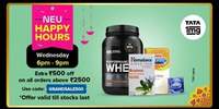 TataNeu: 1mg Flat 500 off on 2500+ orders [6-9pm]
