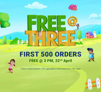 Firstcry Free at three 100% Off upto 1500 on First 500 orders
