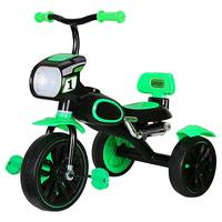 CREATURE Harley Tricycle Rider Push Car , Horn and Music for Baby boy and Girl, Kids Ride on Drive/Swing Car/Baby Magic Car Age from 2 to 6 Years Non Battery Operated (Blue) (Green)