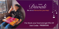 Delightful Diwali Offer - Flat Rs. 50 OFF on all Orders & Upto 5% OFF on eCatering
