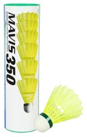 YONEX MAVIS 350 Nylon Shuttle - Yellow  (Slow, 75, Pack of 6)