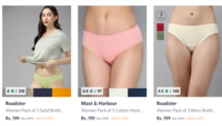 Flat 70-80% off on Dressberry, Roadster Innerwear (men & women)