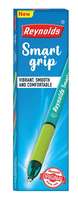 Reynolds SMARTGRIP BLUE 16 CT & BLACK 4 CT JAR I Lightweight Ball Pen With Comfortable Grip for Extra Smooth Writing I School and Office Stationery