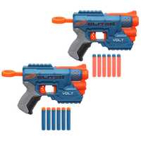 Nerf Elite 2.0 Volt SD-1 Blaster 2-Pack Includes 2 Blasters and 12 Nerf Elite Darts, Light Beam Targeting, Dart Storage