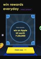 Cred Mega Jackpot Chance To Win Apple Kit Worth 150000 Or Coupons From Leaf, Noise 