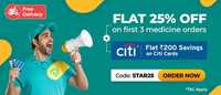 Pharmacy Flat 30% upto 250 off on orders + Extra 5% cb for plus members