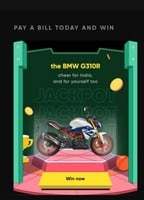 CRED - Win BMW G310 R for Free by Recharge or paying Utility BilL