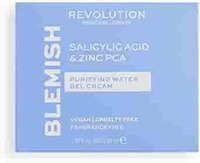 Makeup Revolution Revolution Skincare Salicylic Acid & Zinc PCA Purifying Water Gel Cream, White (1295444)