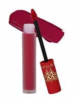 SUGAR Cosmetics X Wonder Woman 24-Hr Lip Lacquer - 02 Firezoid - 3.5 ml | Matte Lipstick