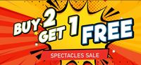 Fastrack Buy 2 Get 1 Free on Spectacles