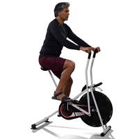 Lifelong LLFCN36 Fit Lite Airbike Exercise Machine with Stationary Handle for Cardio Training