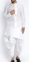 Men Kurta and Dhoti Pant Set Pure Silk