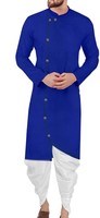 Men Kurta and Dhoti Pant Set Cotton Blend