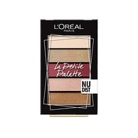 L'Oréal Paris Eyeshadow Palette, Mini-Sized, High Pigmentation, Highly Blendable Shades, La Petite, Nudist