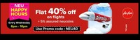 Tataneu Airasia Flash Sale - Flat 40% off on Flights + 5% Neu Coins & More Offers