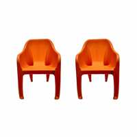 Cello Dynamo Chair Set Pack of 2 - Orange