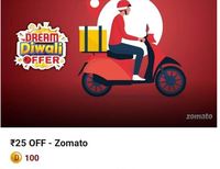 Dream 11 - Get Rs.25 Off Zomato Coupon Using 100 Dream Coins