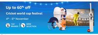  Cricket World Cup Festival Up To 60% Off In Cricket Accessories [Till 6 Nov]