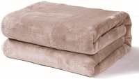 VAS COLLECTIONS® Premium Plush Single Blanket | 300 GSM Lightweight Cozy Soft for Bed, Sofa, Couch, Travel & Camping| 150x220 cm or 60X86 inches | Beige