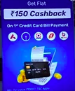 Flat Rs.150 cashback on 1st credit card bill payment of 10000 & more @ Bajaj Finserv