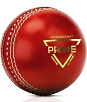 Adrenex by Flipkart Prime 2 Panel Red Cricket Leather Ball (Pack of 1, Red)