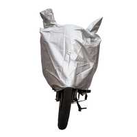 Universal Body Cover with Mirror Pockets for Bike (Silver) 