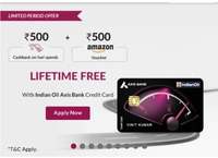Lifetime Free Indian Oil Axis Bank Credit Card