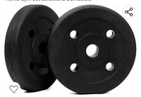 FitBox Sports Finger Gripped Plates (5kg - 20kg) for Home Gym Set Barbells & Dumbbells