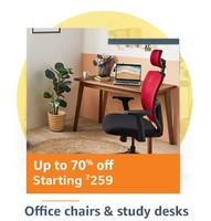 Up to 70% Off on Office Chairs & Study Desk
