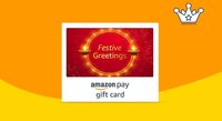 Amazon Pay  eGift Cards - Get Flat ₹ 100 Back on Min order of ₹3000 (Any Payment Method)