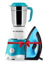 Moonstruck mixer/juicer/grinder with iron 1000 watt combo GIFT PACK - 03 650 Juicer Mixer Grinder (1 Jar, BLUE - IRON)