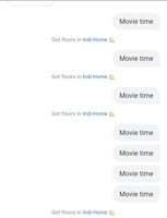 Text "Movie Time" in Gpay contact will get @ 6 floors/day