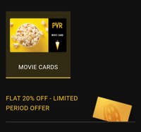 Get instant 43% discount on PVR gift cards using Slice card!! 
