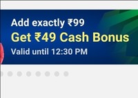 Dream11 Add Money Offer: Add Exactly Rs.99 & Get Rs.49 cash bonus (Till 12.30PM)