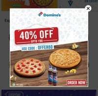 Dominos Childrens Days Offer: 40% Discount 