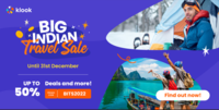 klook Big Indian Travel Sale - Up to 50% Off & More Offers