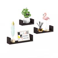 Furniture Cafe U Shaped Engineered Wood Wall Shelf