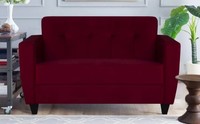 ARRA Remo Fabric 2 Seater Sofa  (Finish Color - Maroon, DIY(Do-It-Yourself))