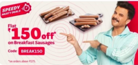 Licious : Get Flat Rs.150 off on Breakfast Sausages on Minimum Order of Rs.275