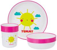 Mothercare Three-Piece Feeding Set - Sunshine, Multicolor, 6-18m