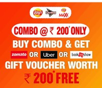 Get 2*100 Zomato/Uber/BookMyShow Voucher with Lays Doritos Combo Pack worth Rs. 200