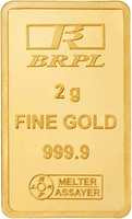 Bangalore Refinery 24k (999.9) 2 gm Yellow Gold Bar +Save extra ₹500 with BoB Cards

