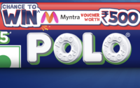 Polo : Send SMS & Get Chance to Win Free Myntra Vouchers worth Rs.500