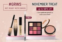 Swiss Beauty November Treat - Up to 40% Off+ Extra 10% Off &  Free Eyebrow Pencil on Min Rs.699 Orders