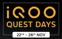 iQOO QUEST DAYS Upto 24% off +  Upto Rs. 7000 Instant Discount on Bank CC/DC & All EMI Transactions (22nd- 26th Nov) 