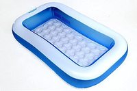 Anokhichaabi Combo-Intex 6 Ft Inflatable Bath Tub with Pump (White)