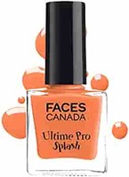 Faces Canada Splash Nail Enamel - Carrot 33 | Quick Drying | Glossy Finish | Long Lasting | No Chip Formula | High Shine Nail Polish For Women | Smooth Application | No Harmful Chemicals | 8 ml