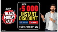 Reliance Digital Black Friday sale: Upto 5000 instant discount by Citi & kotak bank cards