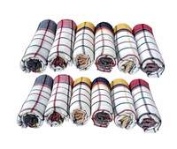 Cleaning Machine Washable Multipurpose Cotton Checked Kitchen Towels  - 12 Pcs